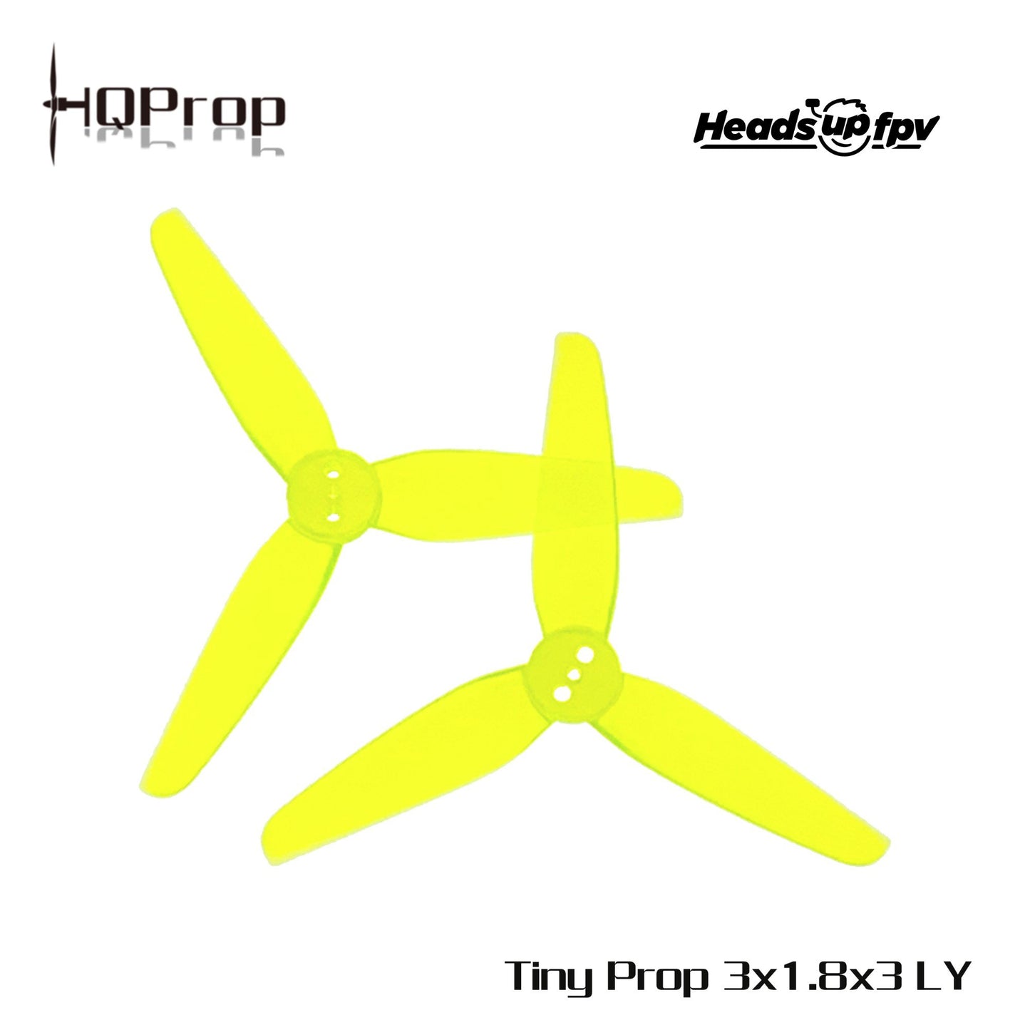 HQProp 3X1.8X3 HeadsUp Tiny Propeller（2CW+2CCW) 1.5MM
