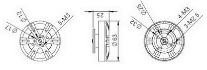 BE5208-25 330Kv Multirotor Motor