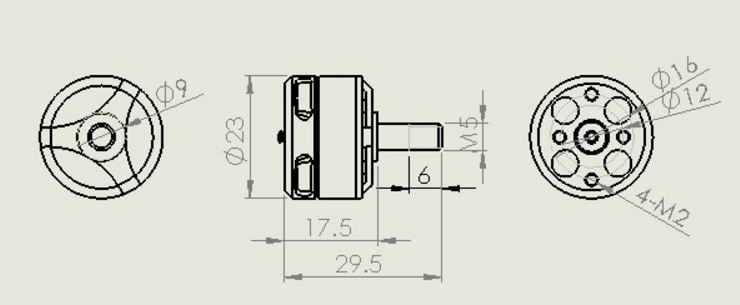 BX1806 2300Kv Multirotor Motor Pack (2x Motors)