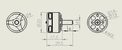 BX1806 2300Kv Multirotor Motor Pack (2x Motors)