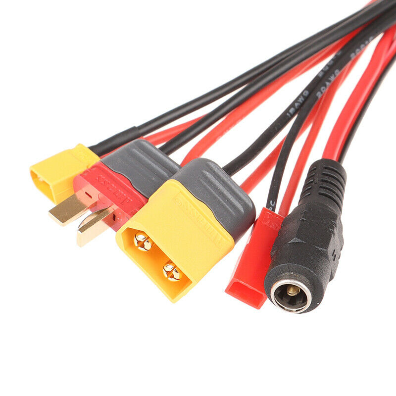 4mm Banana to XT60 XT30 DC5.5 T-Plug Charger Adapter Cable