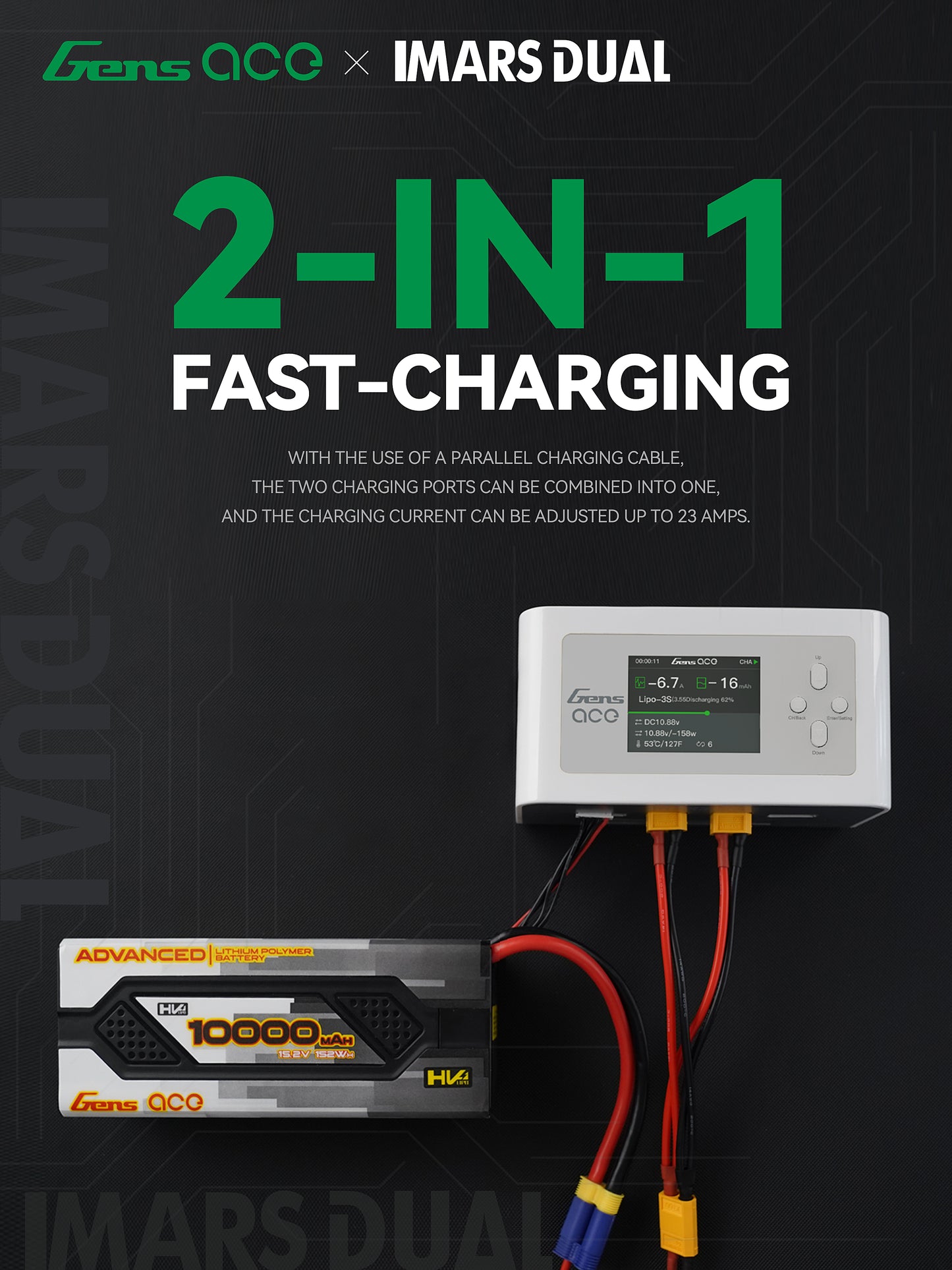 GensAce Imars Dual Channel Balance Charger (2-6S)