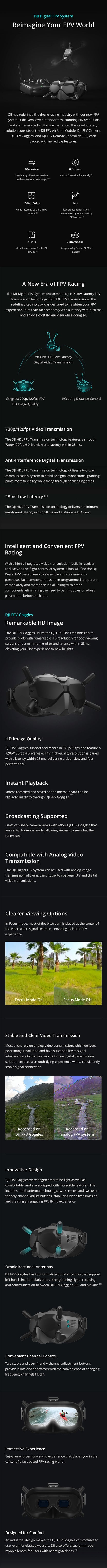 DJI HD FPV Fly More Combo (Mode 2)