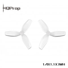 HQ 1.4×1.1×3 White PC Ultralight Whoop Props – 1 mm Shaft