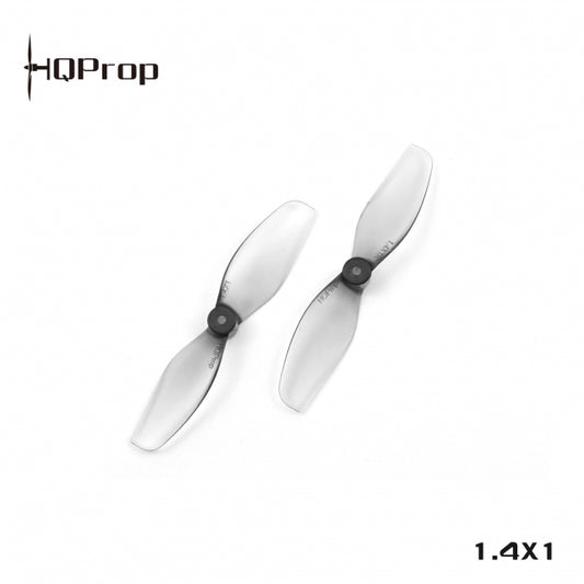 HQProp 35mm Ultralight Tiny Whoop Propellers - 1.4x1 Grey 0.8mm Shaft (Set of 4)