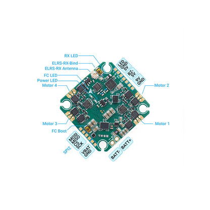 TUNERC EZ3 1S-2S HD AIO Flight Controller - 12A ESC & ELRS