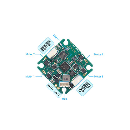 TUNERC EZ3 1S-2S HD AIO Flight Controller - 12A ESC & ELRS