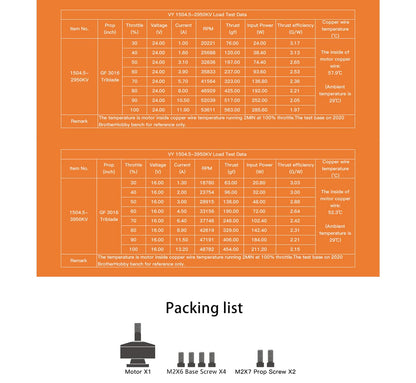 BrotherHobby VY 1504.5 Motor (2650kV, 2950kV, 3950kV) 4-6S