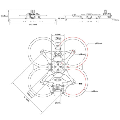 BetaFPV Pavo35 Brushless Whoop Frame
