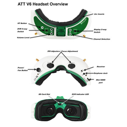 Fatshark Attitude V6 🦈 FPV Goggles