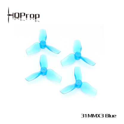 HQ Micro Tiny Whoop Props 31mmx3 3 blade (1mm shaft) (2CW+2CCW)