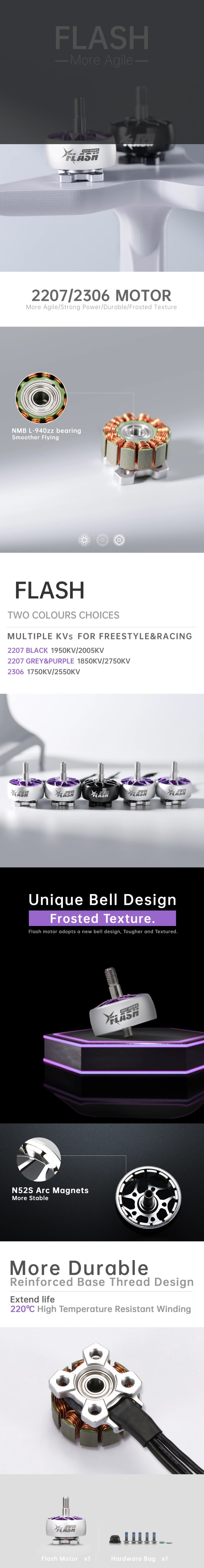 FlyFish Flash 2207 Brushless FPV Motor