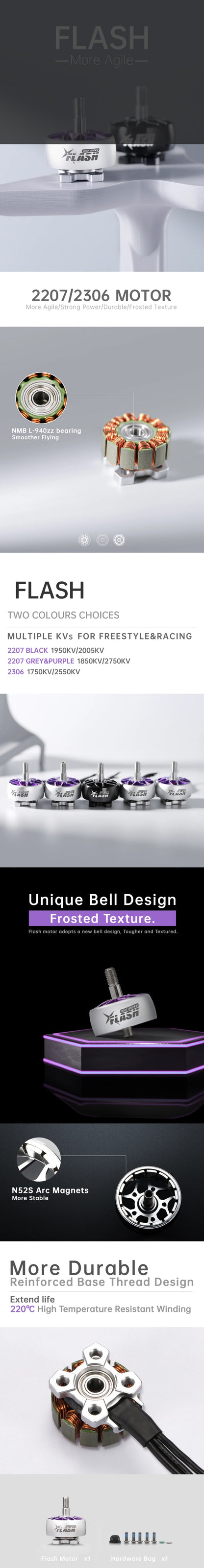 FlyFish Flash 2207 Brushless FPV Motor