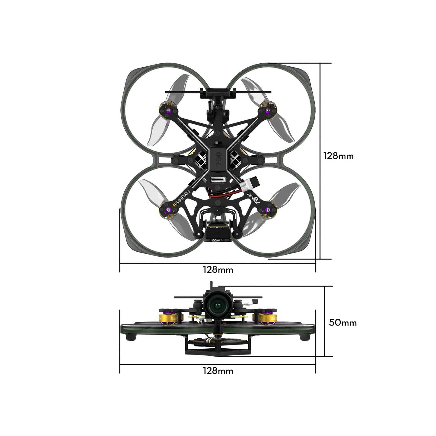 Flywoo Flylens 85 HD O4 Wide 2S FPV Whoop