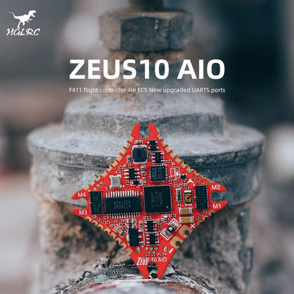 HGLRC Zeus10 AIO - F411 FC + 10A 4in1 BLHeli_S ESC