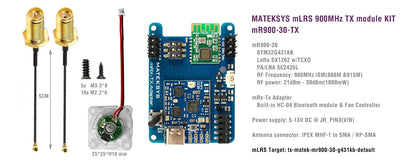 Matek mR900-30-TX mLRS (MAVLink long range system) firmware 900MHz Lora 30 dBm TX Module KIT