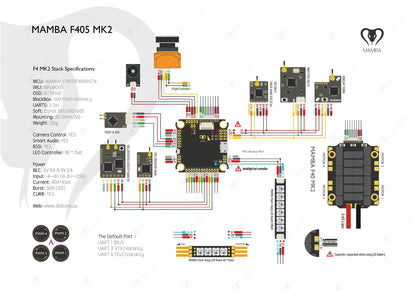 Mamba F405 MK2 (V2) BetaFlight Flight Controller