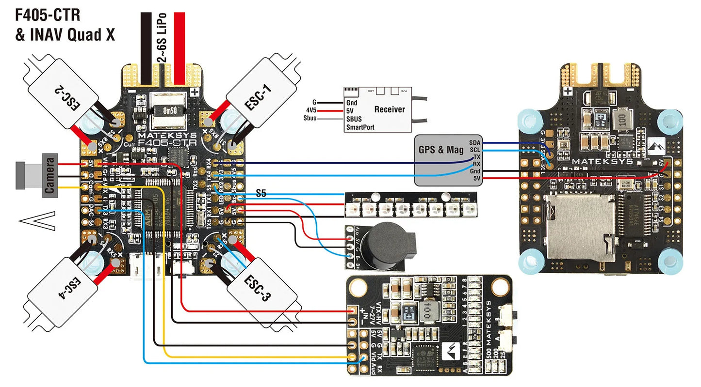 Matek F405-CTR AIO Flight Controller