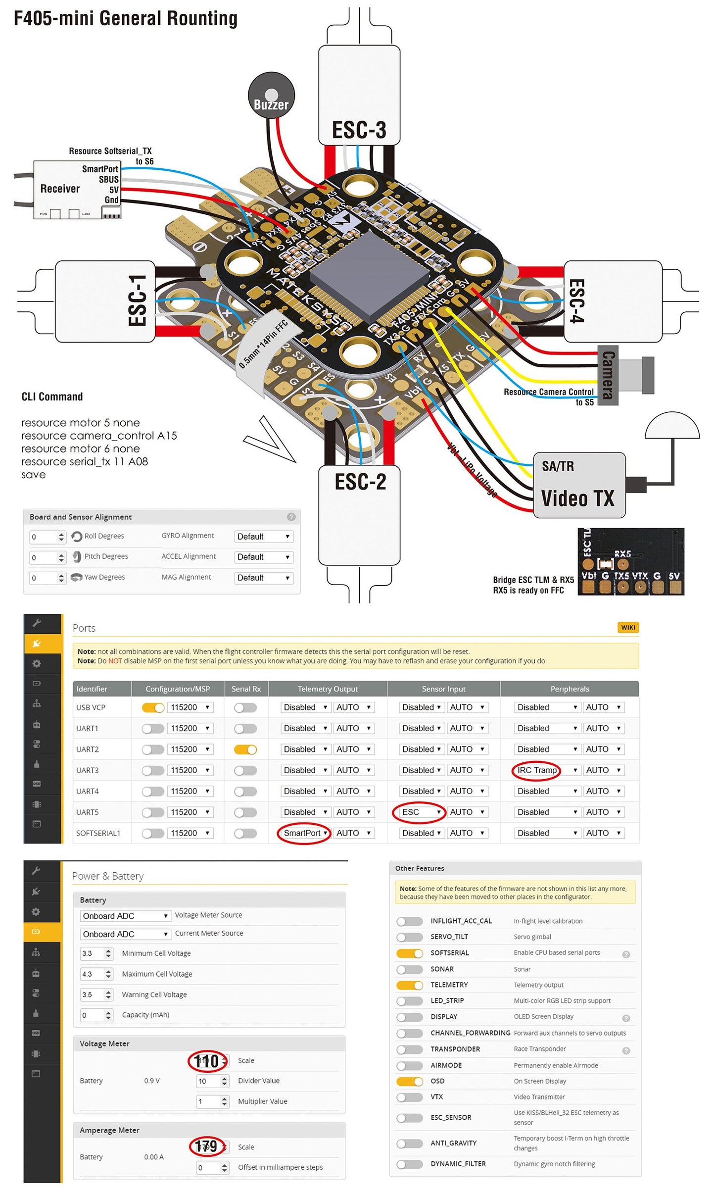 Matek F405-Mini BetaFlight Flight Controller