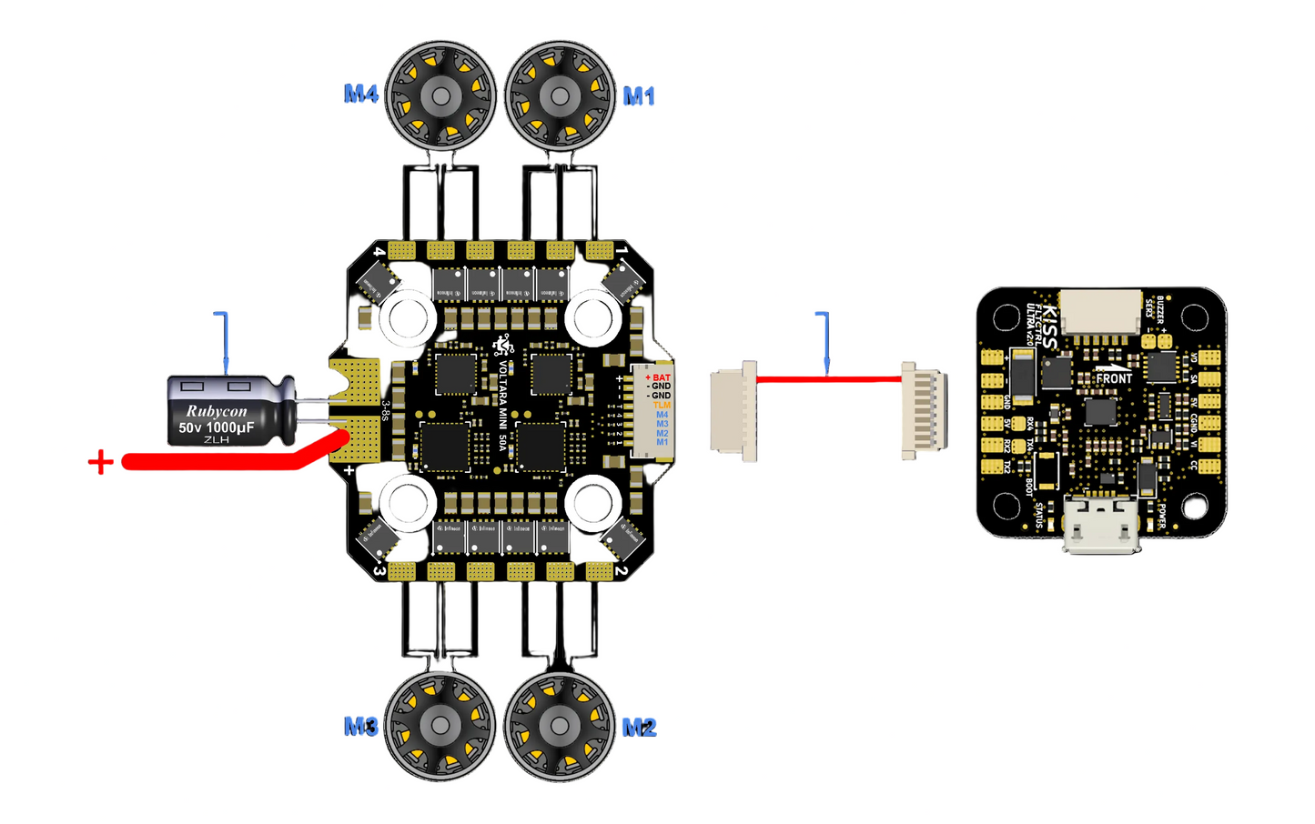 Voltara MINI 50A 4-in-1 Brushless ESC