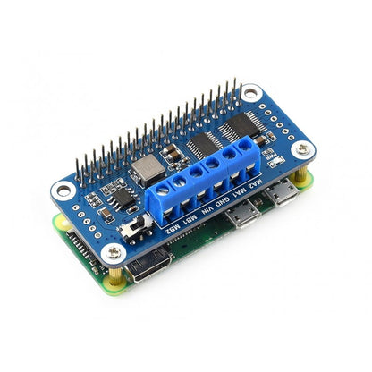 Motor Driver HAT for Raspberry Pi, I2C Interface