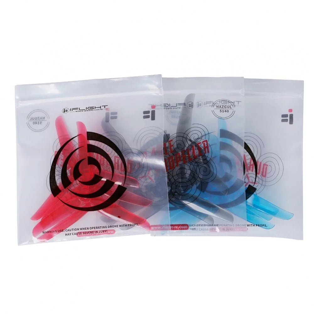 Nazgul F5 5135 Tri-blades CW CCW Propellers (4sets/2 pairs)