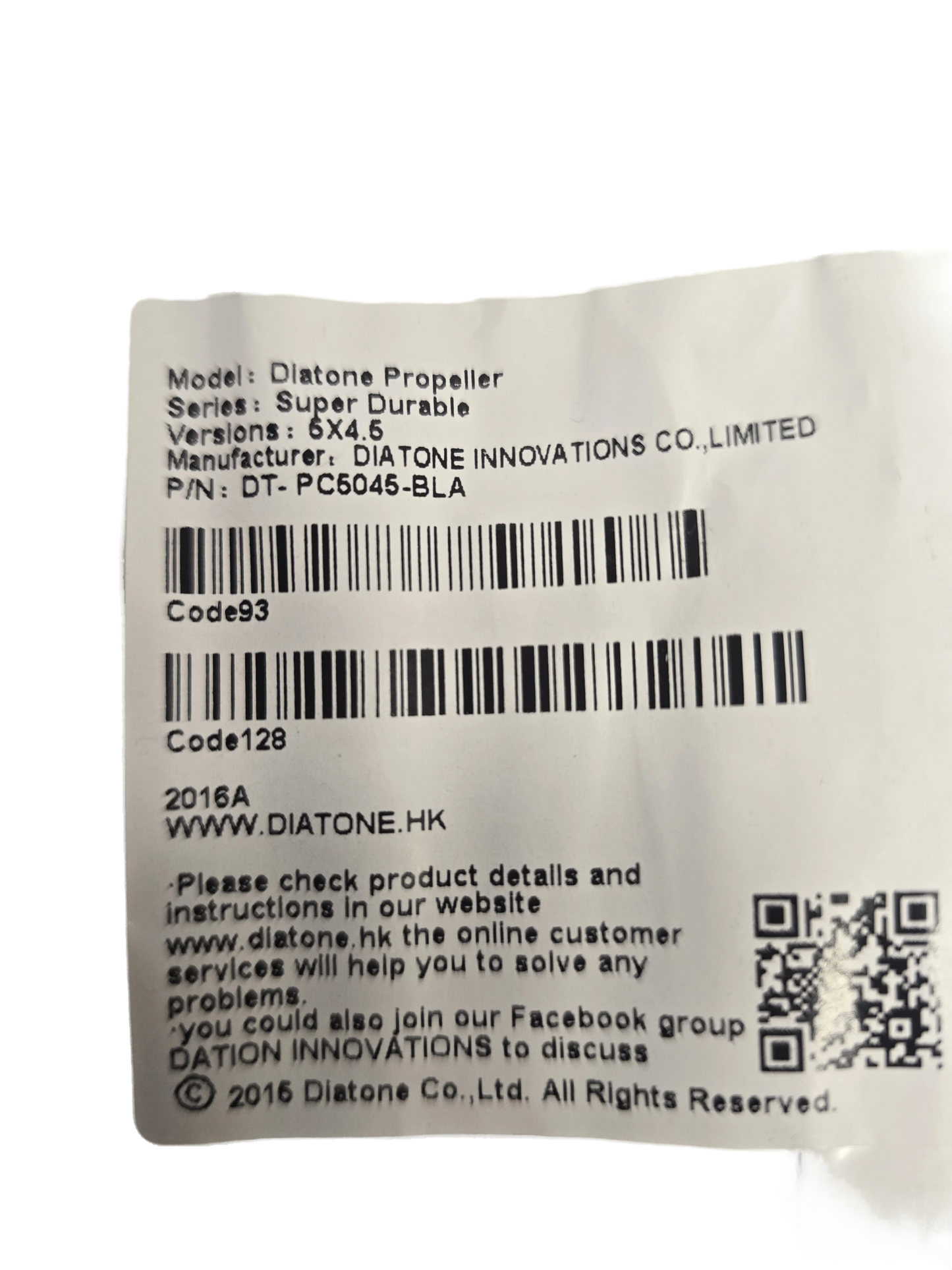 Diatone - Diatone 5x4.5 Bullnose CCW Propeller Quad-Pack