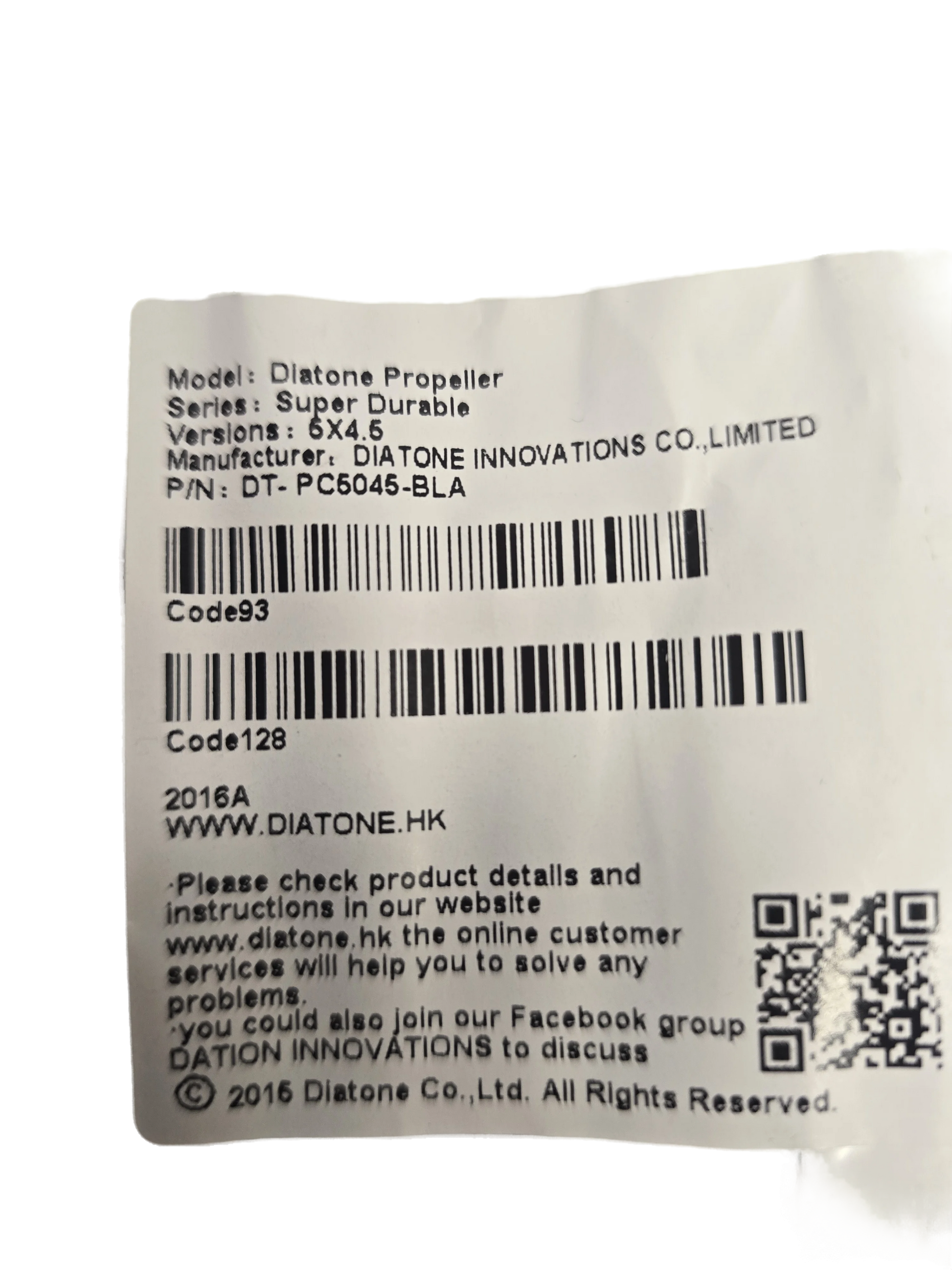 Diatone - Diatone 5x4.5 Bullnose CCW Propeller Quad-Pack