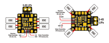 Matek PDB-XT60 w/ BEC 5V & 12V