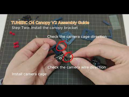 Support d'unité aérienne TuneRC DJI O4 Pro (PETG+kit de vis)
