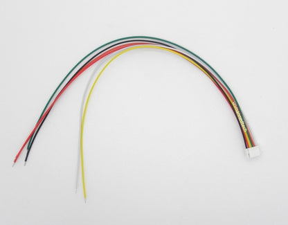 6 pin male JST GH1.25 connectors 20cm (Pixhack cables) - Pack of 5