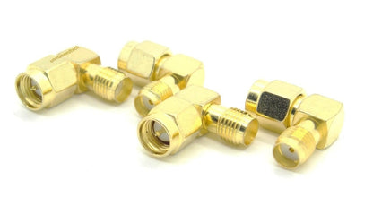 90 degree SMA female to male plug adapter (Pack of 4)