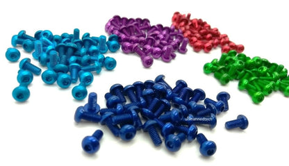 DroneBuildr Coloured 6061 Aluminium M3 Button Head Screw Pack (10pcs)