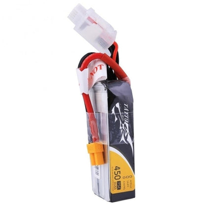TATTU 450mAh 14.8V 75C 4S1P Lipo Battery Pack-Long Size for H Frame