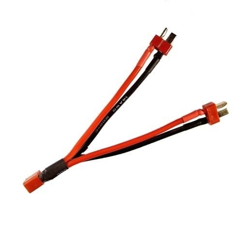 T-Shape/Deans Connection Y Cable (1 Female, 2 Male)