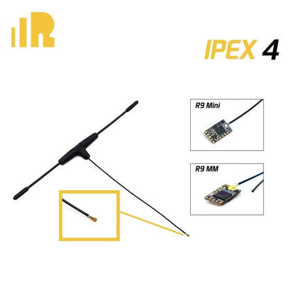 FrSky 868MHz Ipex4 Dipole T Antenna for R9 Mini / R9 MM Receiver