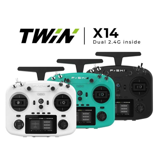 FrSky Twin X14 EU Dual 2.4G Mode 2 Radio Control (with Battery)