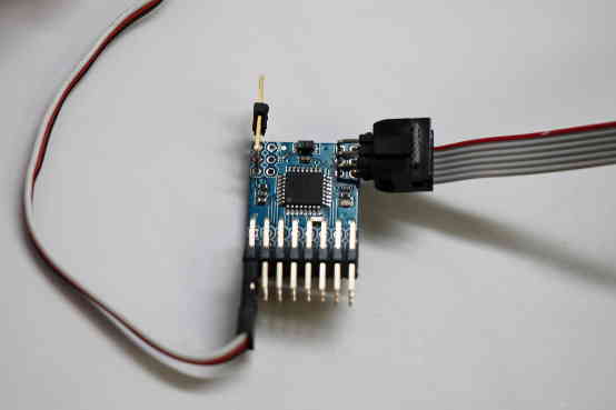 PPM Encoder Type 2 board close-up with programming header