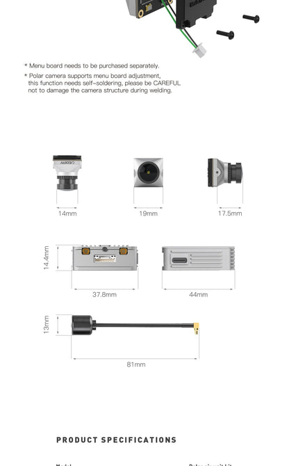 Caddx Polar Micro Digital FPV Air Unit Kit