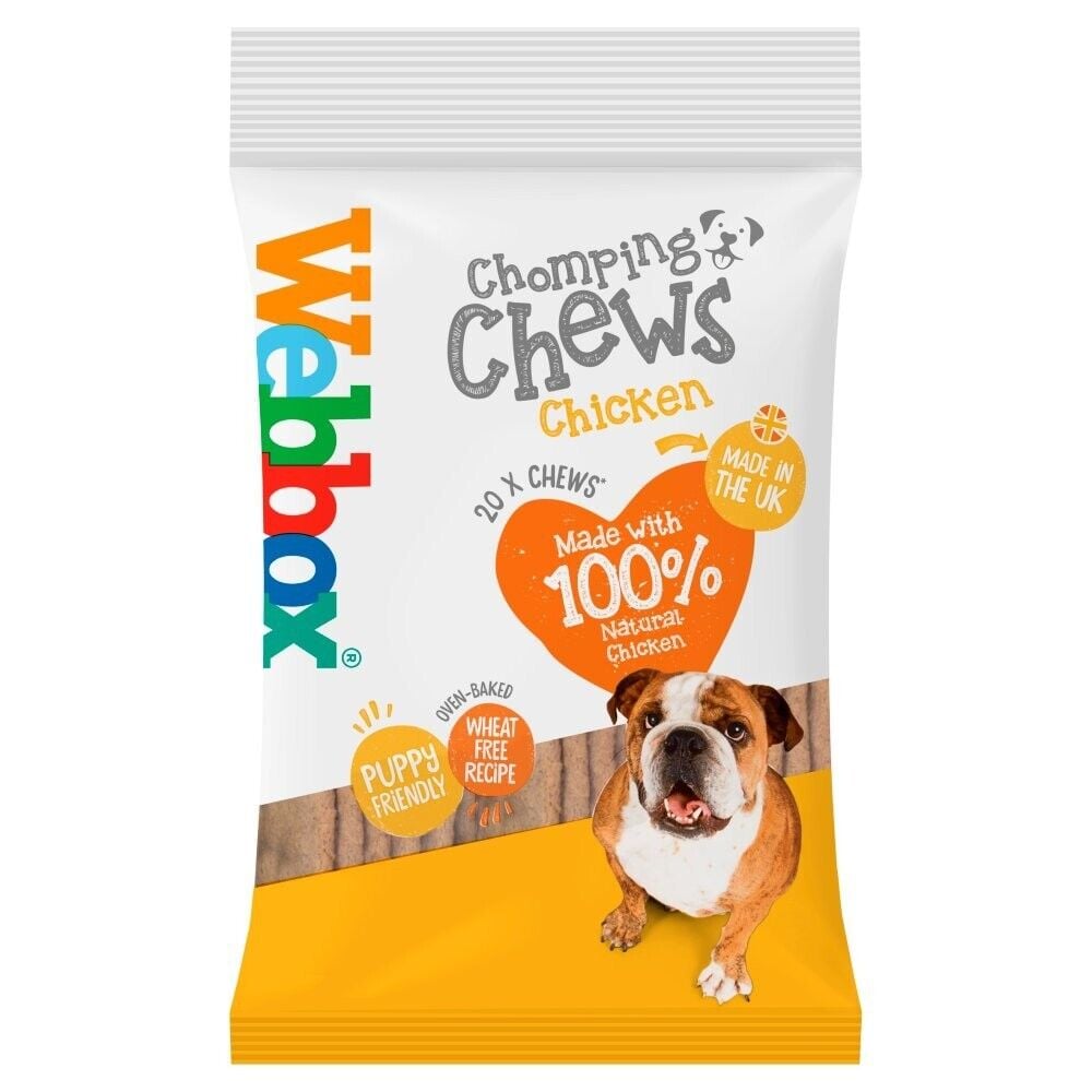 Webbox Prime Chomping Chews Chicken Dog Treats 200g (20 in pack)