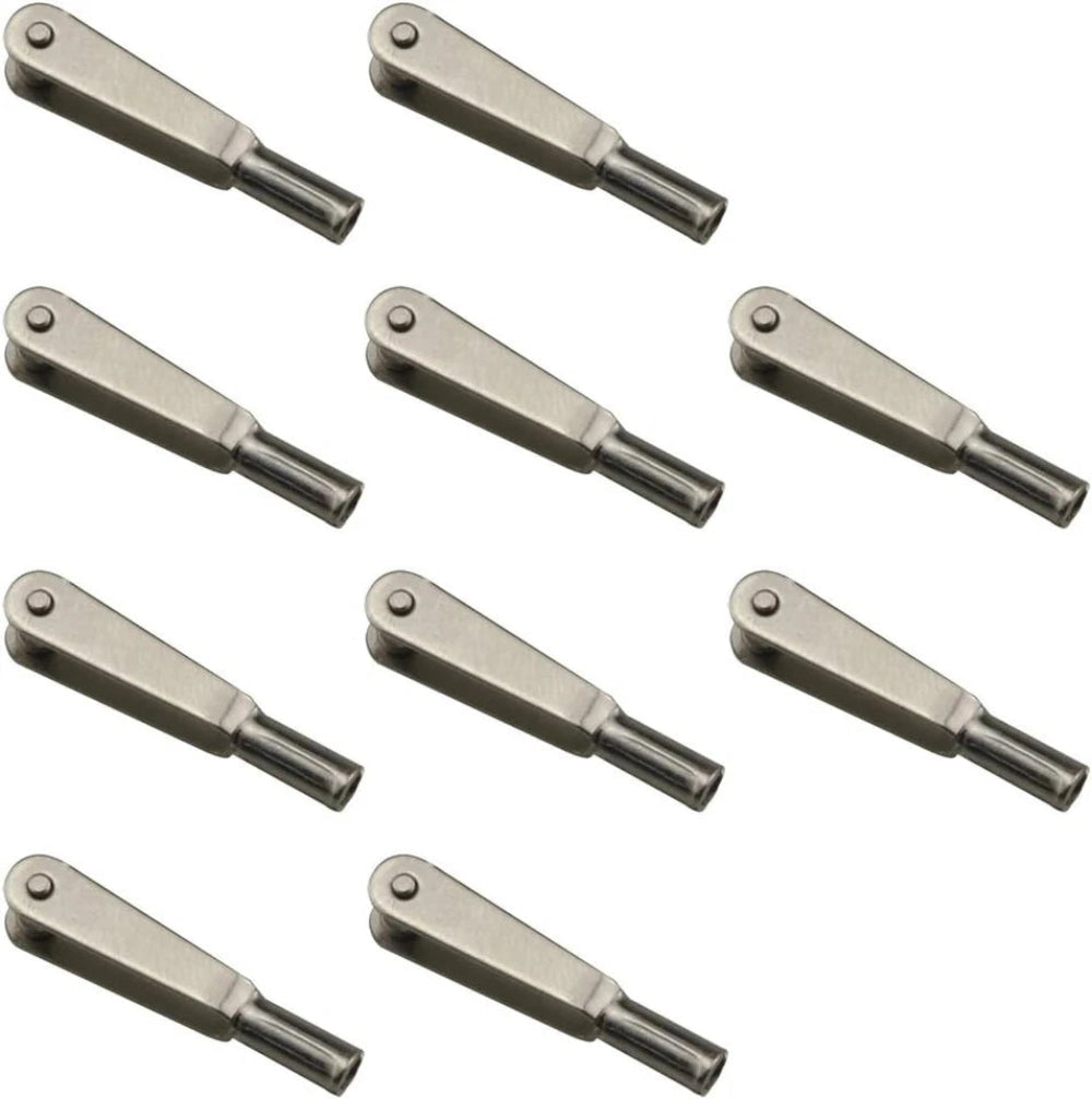 10pcs M2 Thread Clip Self-Locking Metal Clevis Clips Mini Snap Links
