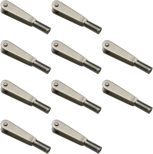10pcs M2 Thread Clip Self-Locking Metal Clevis Clips Mini Snap Links