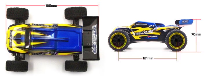 CARISMA GT24TR 1/24TH 4WD MICRO TRUGGY RTR