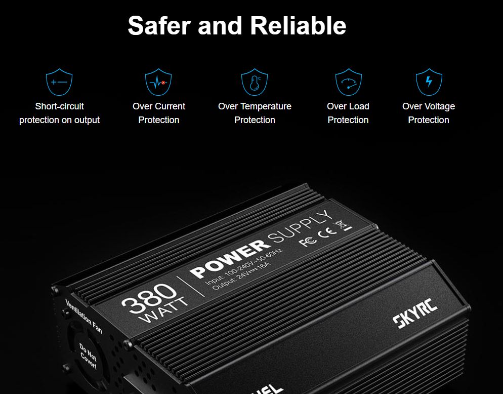 SkyRC eFUEL 380W 16A AC/DC Switching Power Supply