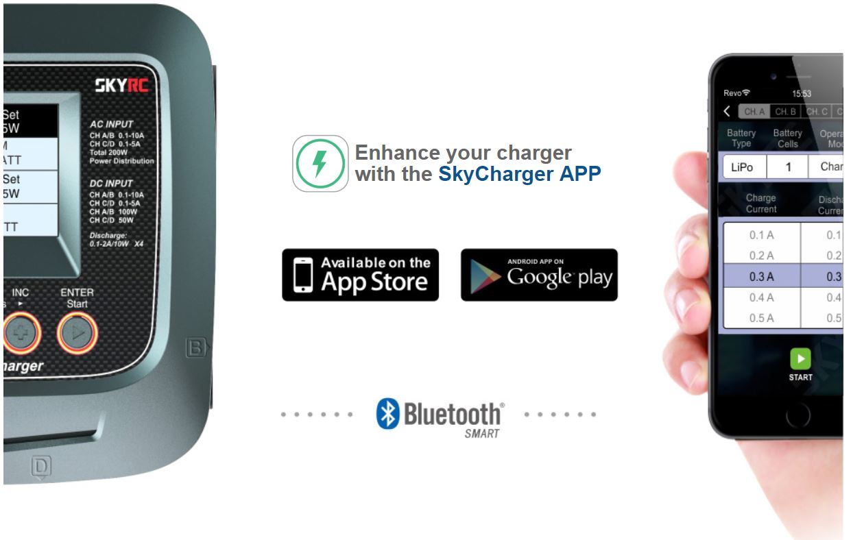 SkyRC Q200 AC/ DC Quattro Balance Charger / Discharger