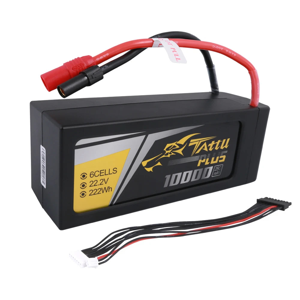 Tattu Plus 10000mAh 6S 22.2V Smart LiPo Battery with BMS (AS150+XT150)