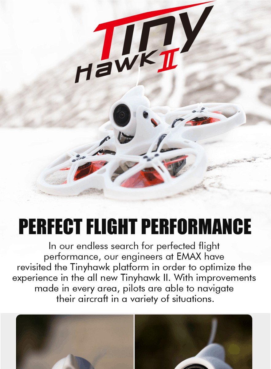 EMAX TinyHawk 2 (1-2S) Micro Brushless FPV Drone (BNF)