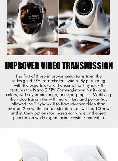 EMAX TinyHawk 2 (1-2S) Micro Brushless FPV Drone (BNF)