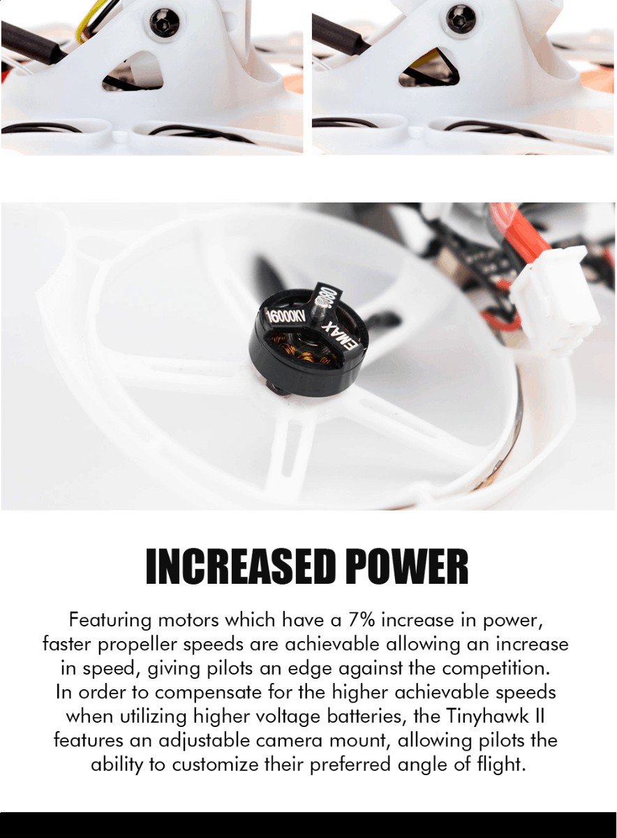 EMAX TinyHawk 2 (1-2S) Micro Brushless FPV Drone (BNF)