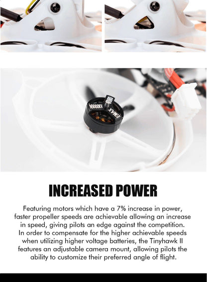 EMAX TinyHawk 2 (1-2S) Micro Brushless FPV Drone (BNF)